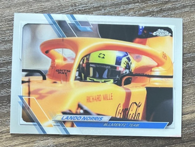 Lando Norris #22 McLaren - 2021 Topps Chrome Formula 1 F1 Card - CLEAN NM
