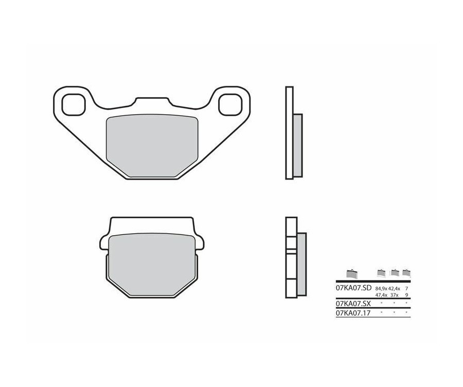 Plaquettes de frein BREMBO route pour stopper les sifflements moto