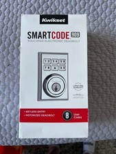 Kwikset SmartCode Electronic Single Cylinder Deadbolt, 909 CNT 26D SMT