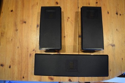 Martin Logan 3 -Motion 2 Bookshelves & Motion 6 Center Speakers Black-Tested