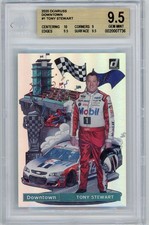 2020 Donruss TONY STEWART Downtown! #1 NASCAR HOF BGS 9.5 GEM SSP CASE HIT W219