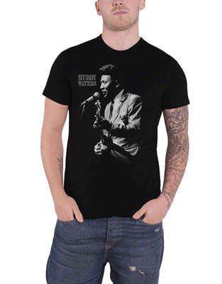 Muddy Waters 'Muddy Live' Men's T-Shirt – Black, Cotton, Regular Fit, Officially Licensed - View #5