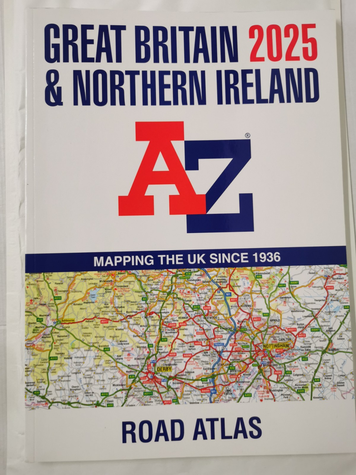 Great Britain & Northern Ireland A-Z Road Atlas 2025 (A3 Paperback) by A-Z Maps