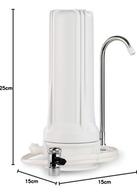 Wasserfiltersystem, iSpring CKC1 Arbeitsplatte Trink Kohlefilter weiß