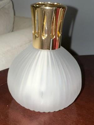 NEW LAMPE BERGER CATALYTIC OIL LAMP FROSTED GLASS + ORIGINAL BURNER WICK