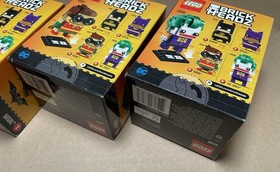 LEGO Brick Headz DC - Batman 41585, Batgirl 41586, Robin 41587, Joker 41588 LOT