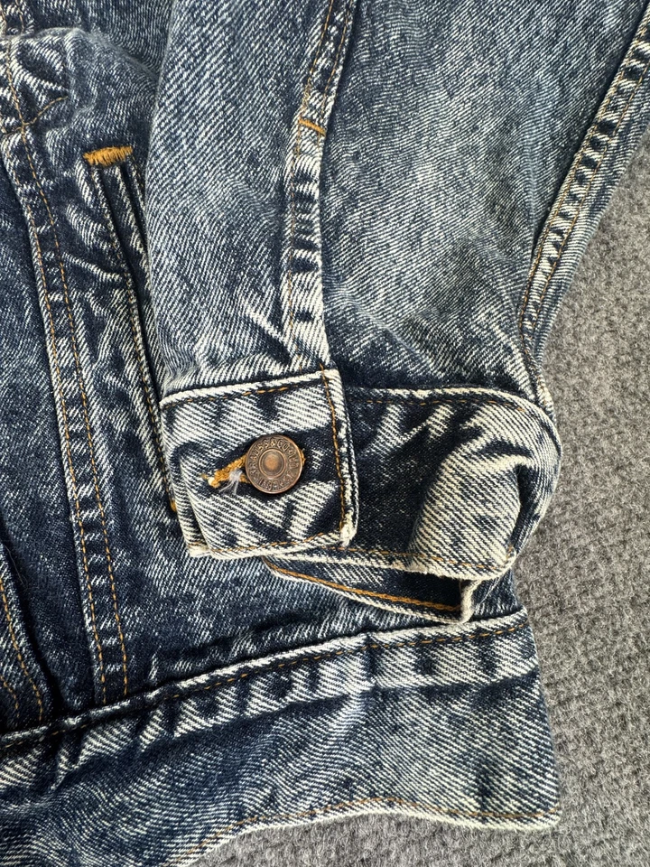 Chaqueta vaquera vintage años 80 Levis Red Wing 70507-0227 lavado ácido EE. UU. para hombre L Foto 3 de 4