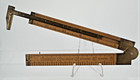 VINTAGE STANLEY NO. 36 1/2 R BOXWOOD & BRASS CALIPER FOLDING RULE - 1FT 2-FOLD — photo 2