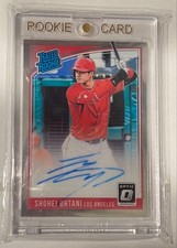 2018 Panini Donruss Optic Shohei Ohtani Rated Rookie Auto RC Autograph Angels