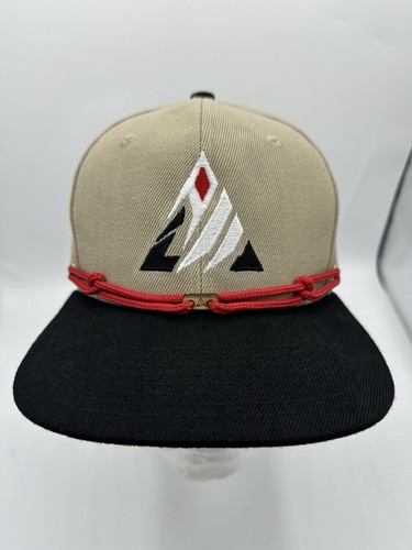 Findlay Hats Snapback Tan Black Rope Brim Patch Logo Adjustable OSFA