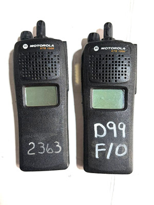 2 x MOTOROLA XTS1500 450-520 MHz Radio H66SDD9PW5BN NO Antenna/NO Battery
