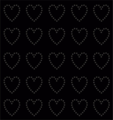 30 Rhinestone Hearts iron-on diamante diy transfer crystal stone bling applique - Picture 8 of 15