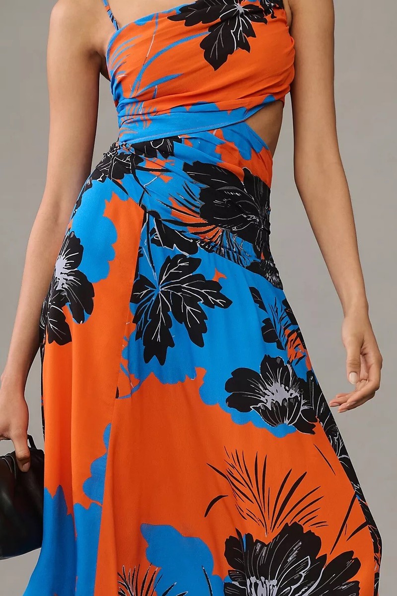knee length dresses for ladies Anthropologie Plenty Tracy Reese Size 10 Evanthe Floral Pleated Dress –  FABULUX main image 0