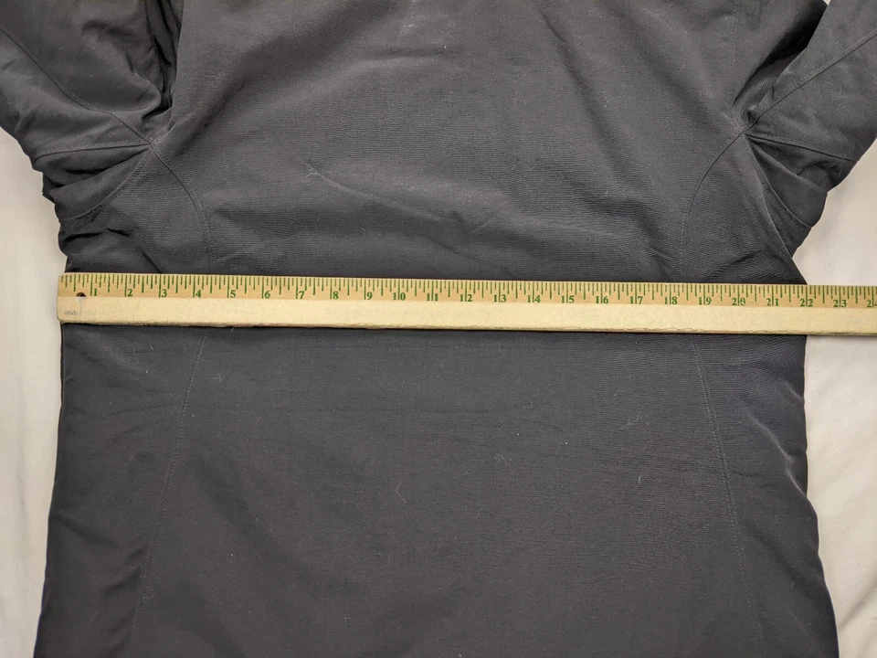 Duluth Trading Mens L Black Aqua Fleece Lined Ski Windbreaker Jacket Full zip - Image 4 of 4