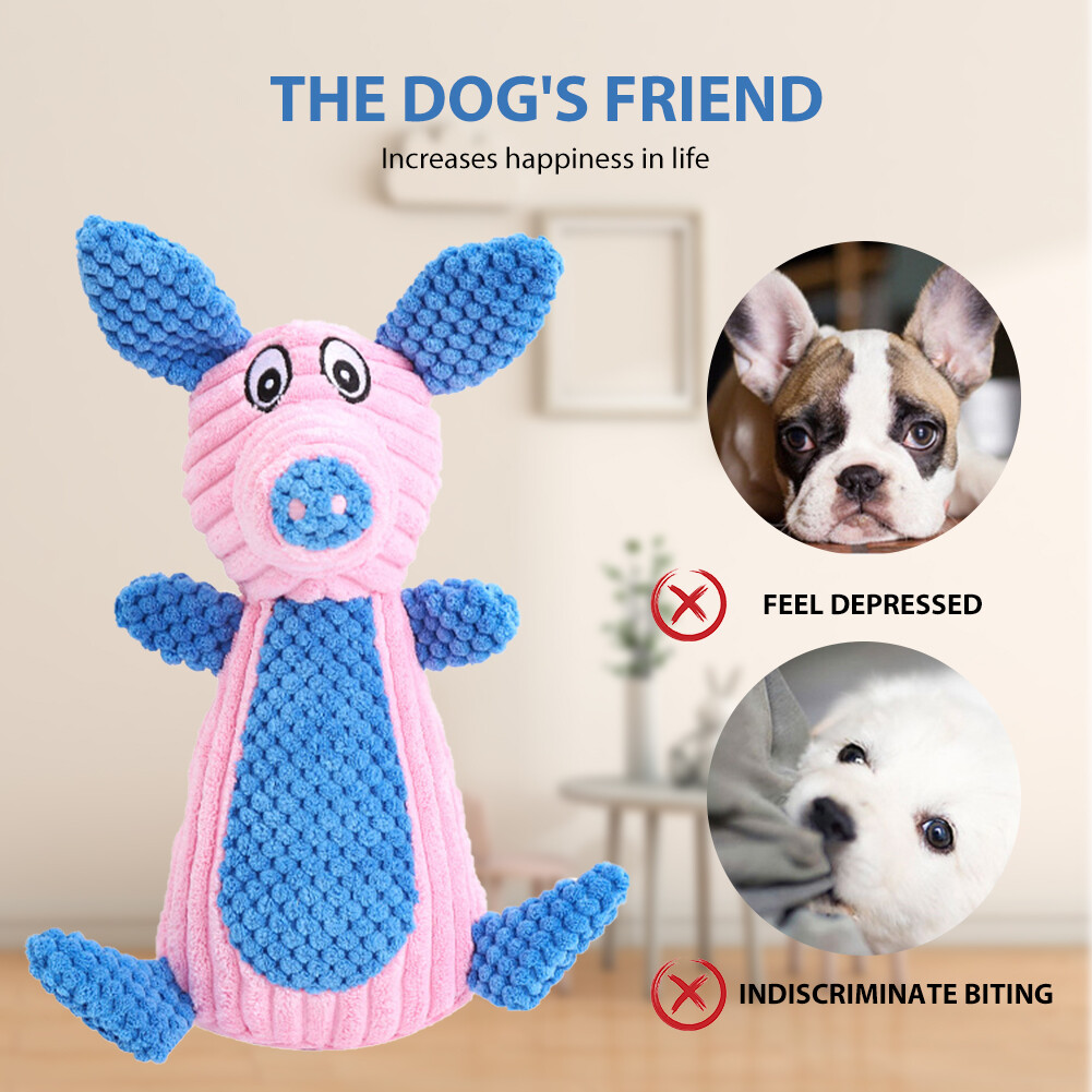 Soft Puppy Teeth Cleaning Chew Funny Sound Training Supplies Dog Toys