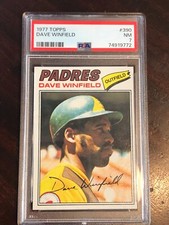 1977 Topps #390 Dave Winfield  -  PSA 7