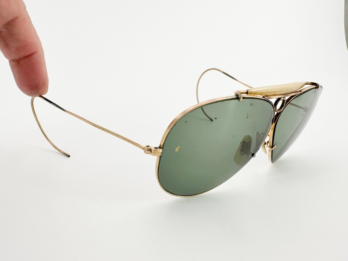 小物 Ray-Ban Aviator sunglasses archive y2k Ray Ban Aviator Sunglasses 1-10 12K GF “Anti Glare” Iconic
