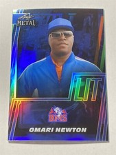 OMARI NEWTON 2024 Leaf Blue Mountain State Metal Lit #LB-10 BLUE 7/8 (Y1)