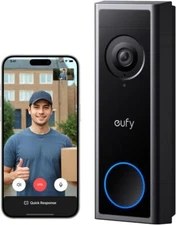 eufy Wireless Video Doorbell C30 2K FHD Security Cam Intercom Ring Call 16:9View