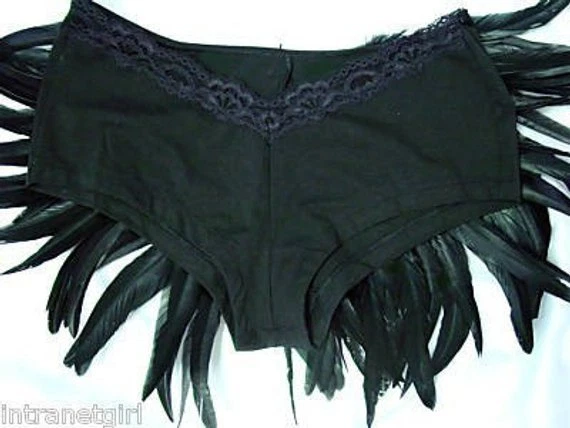 Sujetador de baile tribal pluma de pavo real botín pantalones cortos showgirl disfraz hecho a medida 4U! Foto 4 de 4