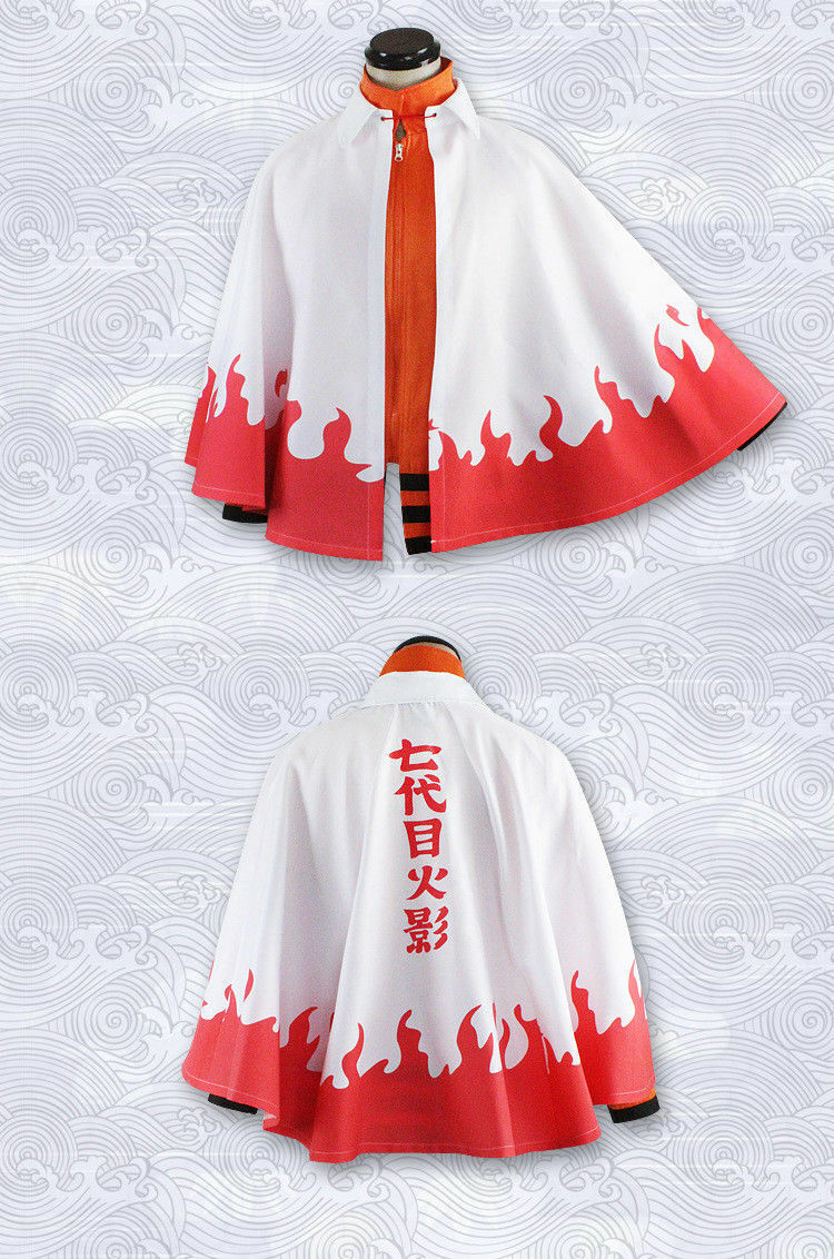 Naruto Shippuden Akatsuki Hokage Robe Cloak Coat Anime Cosplay