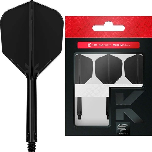 Target K-FLEX Black NO6 Medium. Dart Flights und Shafts - Bild 2 von 4