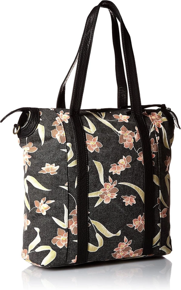VOLCOM Ciao Bella Tote Tasche Handtasche black Flowers New NEUWARE PORTOFREI !! - Bild 2 von 4