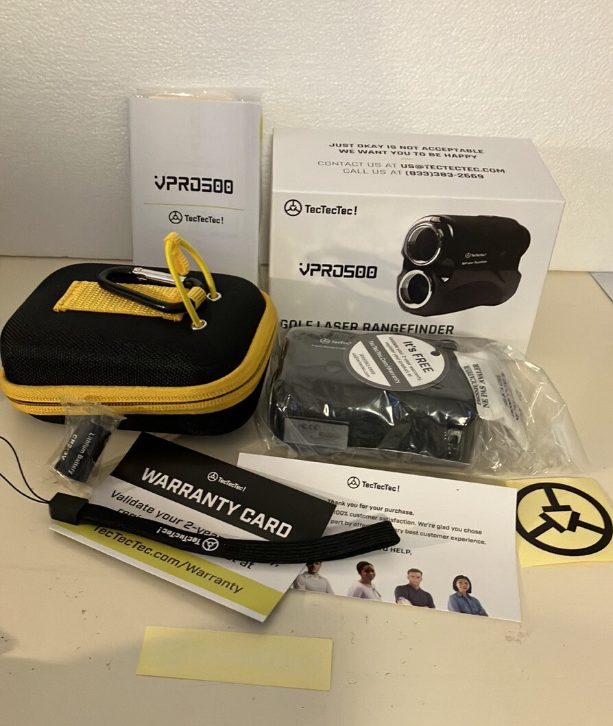 TecTecTec VPRO500 Golf Rangefinder with HighPrecision Laser