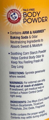 (Lot of 3) Arm & Hammer Talc-Free FOOT Powder Odor Control 5oz ea. ---G - Picture 2 of 10