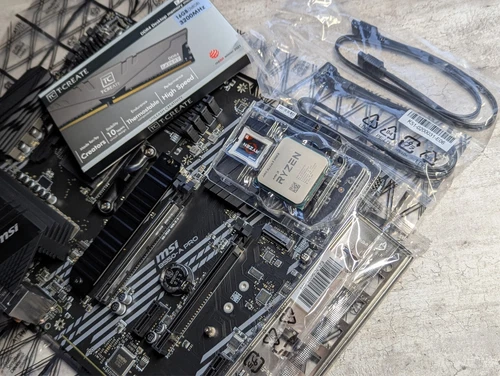 AMD Ryzen 9 5900x Processor + MSI B550-A Pro Motherboard + 16GB RAM Combo