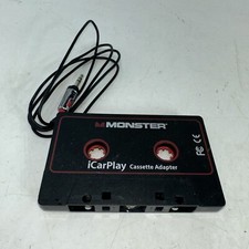 Vintage Cassette Adapter, Monster Aux Cord iCarPlay for Car Tape Deck, Auxiliary