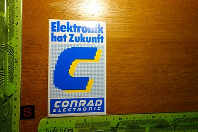 Alter Aufkleber Media Elektronik hat Zukunft CONRAD ELECTRONIC