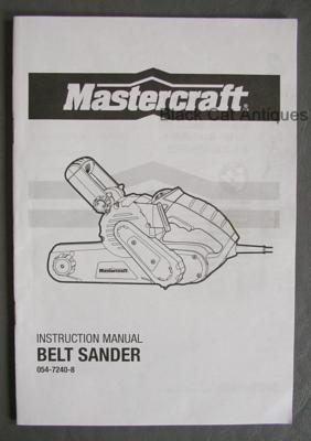 mastercraft belt sander