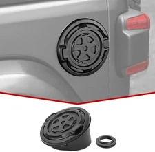 🌟Gas Tank Cap Cover Aluminum Alloy Fuel Filler Door for 2018+ Jeep Wrangler JL