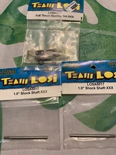 (3) Lot vintage team Losi 5017 shock shaft 1.0 XXX / 3099 Thrust Bearing !!parts