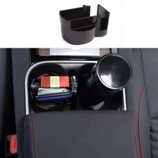 1PCS Black For Jaguar E-PACE 2018-2023 Console Water Cup Holder Storage Box Tray