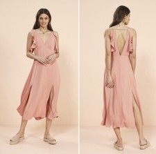 NWT! Size: XS MinkPink Vera Maxi Dress in Blush