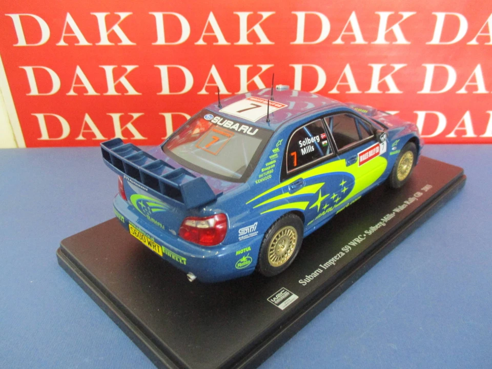 Die cast 1/24 Modellino Auto Subaru Impreza WRC Rally Wales 2003 P. Solberg - Immagine 3 di 4