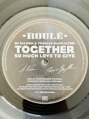DJ Falcon Thomas Bangalter - So Much Love To Give 12  Vinyl Sammlung House Techn