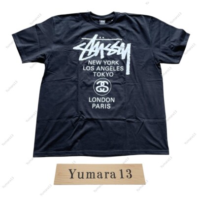 Stussy World Tour Tee Black White Navy Berry 4colors 24SS Brand