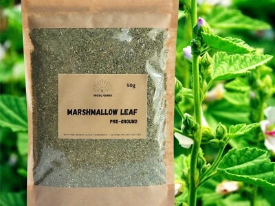 MYSTIC GARDEN Marshmallow Leaf Herbal Blend • pre-ground, coffee shop quality [25g-100g]