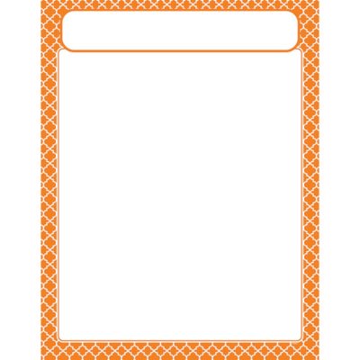 Moroccan Orange Learning Chart Trend Enterprises Inc. T-38605