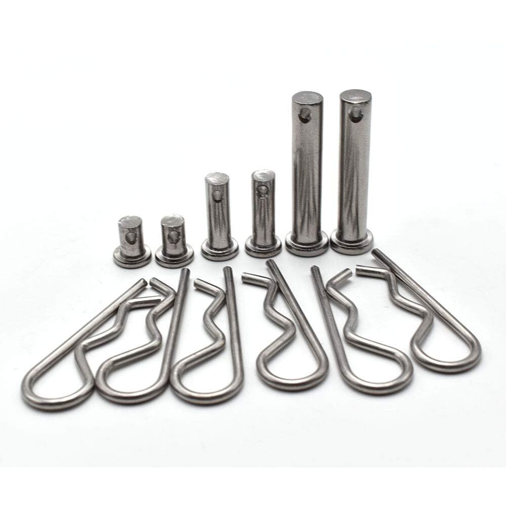 Cotter Pins Uxcell Clevis Pins, Single Hole Flat Head Fastener Lock ...