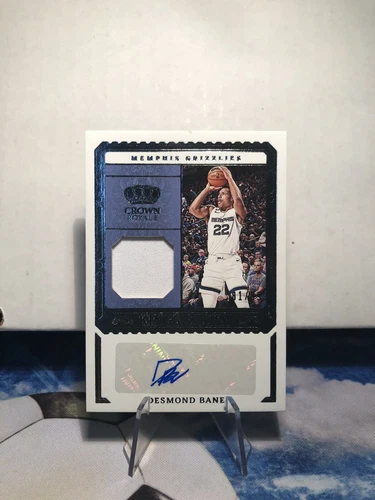 2023-24 Crown Royale Desmond Bane Crown Royale Game-Worn Patch Auto /99 #KCJ-DES