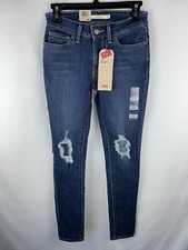 Levi  s 711 Skinny Jeans Women  s W25 Blue Denim New With Tags