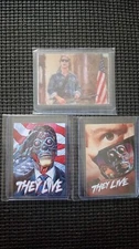 LOT of 3 THEY LIVE Rowdy Roddy Piper RARE Art Cards SIGNED By ARTIST