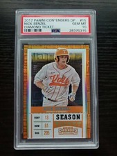 2017 Panini Contenders Draft Picks Buliding Blocks Ticket Nick Senzel /10 PSA 10