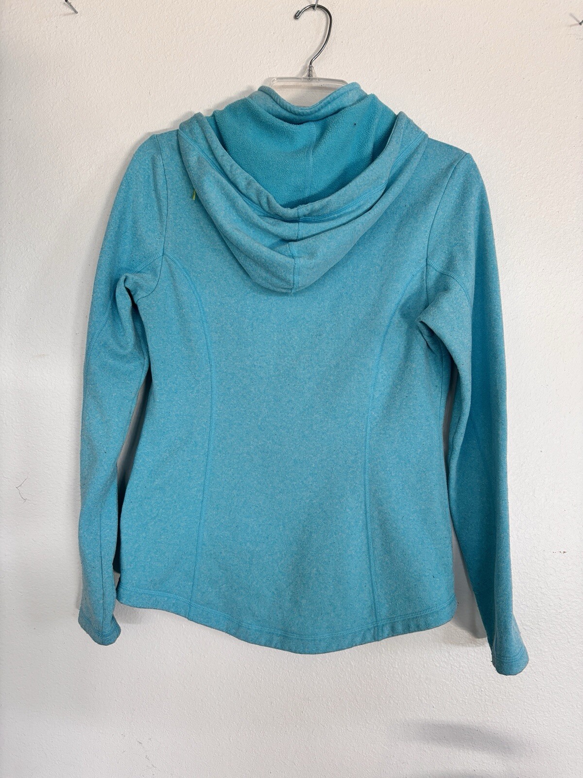 Felpa Fila donna piccola blu chiaro con cappuccio atletica con tasca segreta