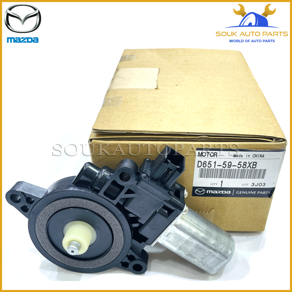 D651-59-58XB Mazda Genuine DRIVER FRONT WINDOW MOTOR D6515958XB