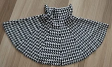 New Herringbone polyester fit and flare mini skirt for petite XS-S women